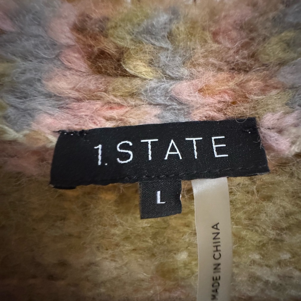 1. State Multicolor Open-Front Cardigan - Picture 3 of 3
